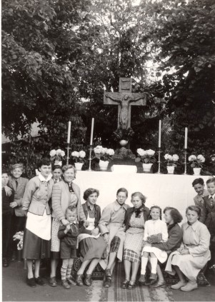 Die Altarbauer 1951vom Unterdorf  Bild: Archiv Hejo Mies