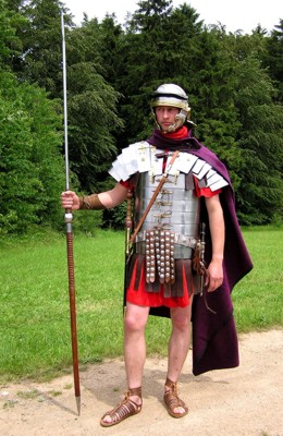 Peter Drespa, der römische Legionär von Olbrück (Foto : Hejo Mies)