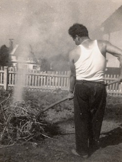 Kartoffelfeuer in der Eppengasse 1968, Foto Joh. Vossen